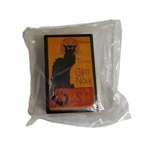 Vintage Chat Noir Mint Box Black Cat Sealed - Orange and Black MCM Retro